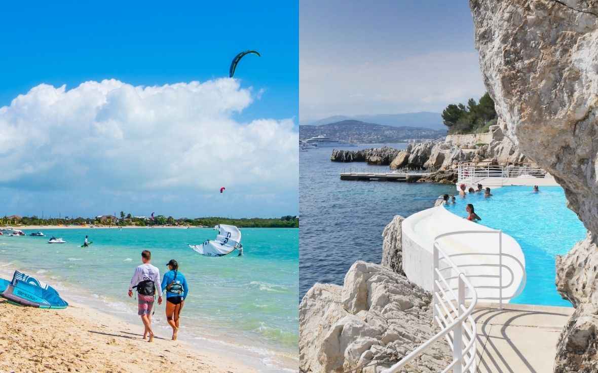 Kiteboarding and Swim Lessons